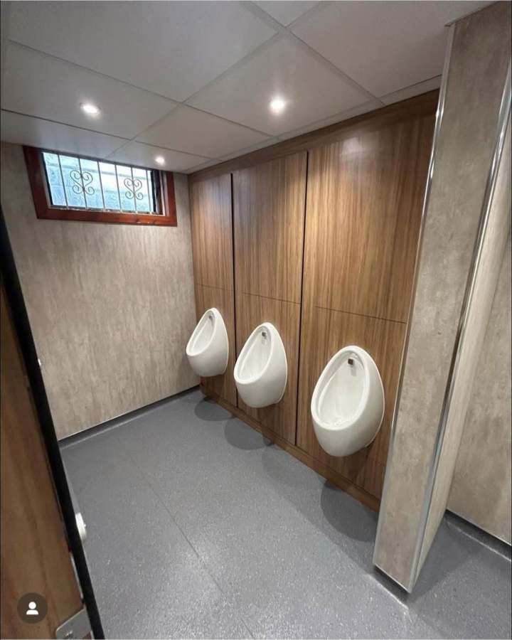 After — Commercial washroom — full refit